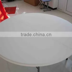 White Round Folding Dining Table HY-Y150 thumbnail-1
