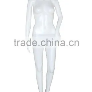 Fashion Headless Standing Skin Or Glossy Color Model Female Mannequin For Window Display thumbnail-2