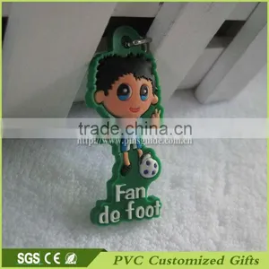 Cartoon 3d/2d Soft Plastic Rubber Keychain thumbnail-1