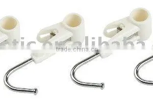 White Plastic Durable Steel Hook Pipe Hook thumbnail-1