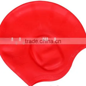 With Ear Pouches To Heep Your Hair Health For Men and Women Waterproof Earmuffs Silicone Adult Swim Cap thumbnail-3