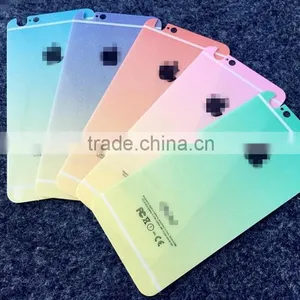 2016 New Front&back Shimmering Powder Gradient Ramp Screen Protector for IPhone 6s China Supplier thumbnail-4