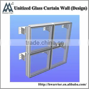Unitized Curtain Wall With Strong Frame thumbnail-1