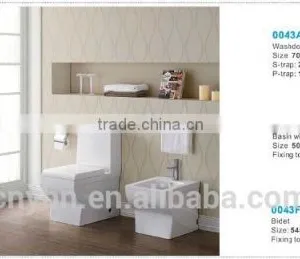 China Sanitary Ware Ceramic One Piece Toilet With s Trap thumbnail-4
