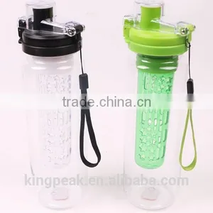 Portable Plastic Infuser Water Bottle /water Infuser Bottle/ BPA-Free Tritan Fruit Infuser Water Bottle/Shaker Bottle thumbnail-1