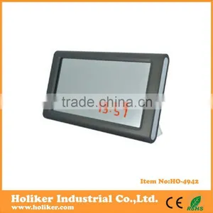 Square LED Mirror Table Clock for Promotional thumbnail-1