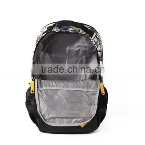 2015 New Printed Canvas School Backpack Leisure Bag Hiking Sports Backpack thumbnail-2