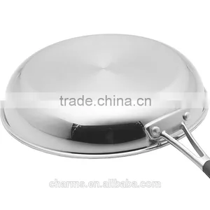 Charms Induction Bottom Stainless Steel No Oil Induction Pan thumbnail-5