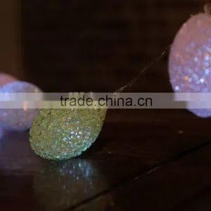 Xmas 10LED Crystal Ball Light Chain thumbnail-1