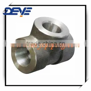 High Pressure 6000LBS ASME ANSI B 16 11 Socket Ends Fittings Tee thumbnail-1