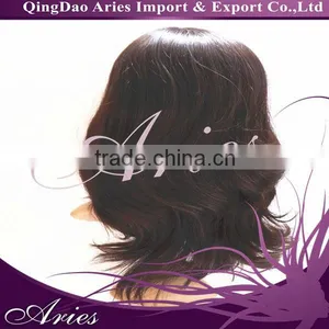 14" Long Virgin Mongolian Remy Human Hair Kosher Wig thumbnail-1