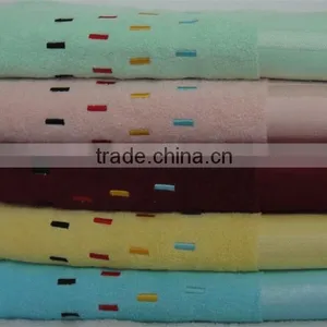 Promotional Gift Used Cheap 100% Cotton Colorful Beach Towel Set STY-870 thumbnail-1
