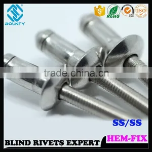 HIGH QUALITY FACTORY STRUCTURAL ANTI VIBRATION STEEL CSK HEAD HEM-LOCK POP RIVET thumbnail-5
