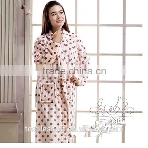 Wholesales Custom Coral Fleece Bathrobe Luxury Hotel Terry Bathrobe Quality Choice thumbnail-3