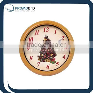 Hand Made Yellow Wooden Clock thumbnail-1