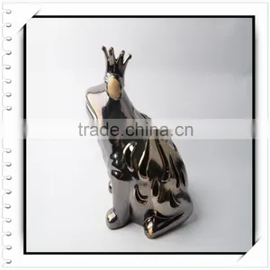 Frog Ceramic Candle Holder With Crown thumbnail-1