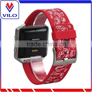 2016 Soft Silicone Bracelet Sport Strap Band for Fitbit Blaze, For Fitbit Blaze Rubber Wrist Strap thumbnail-2