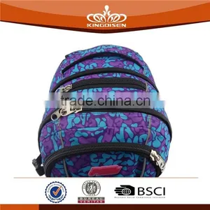 2015 Waterproof Blue and Purple Leisure Backpack thumbnail-2