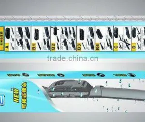 Hybrid Wiper Blade With 8 Adaptors thumbnail-3