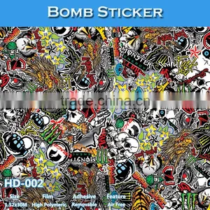 HD-004 Newest Design 1.52*30m Car Bomb Sticker Rolls For Sale thumbnail-3
