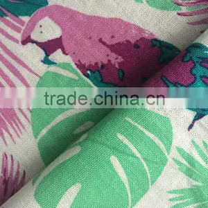 10s*10s High Quality Printed Linen Viscose Blend Fabric thumbnail-1