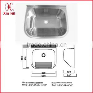 Stainless Steel Wallmount Sink thumbnail-1