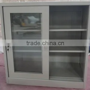 Half Height Glass Silding Door Modern TV Cabinet Cupboard for Office thumbnail-4