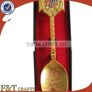 Zinc Alloy High Quality Pearl Gold Soft Enamel Spoon/metalspoon thumbnail-6