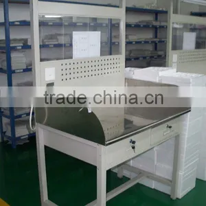 Workshop Industial Bench With Rear Panel thumbnail-1
