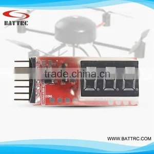 2-6S Lipo/Li-Fe Lilon Battery Monitor/voltage Diplay thumbnail-1