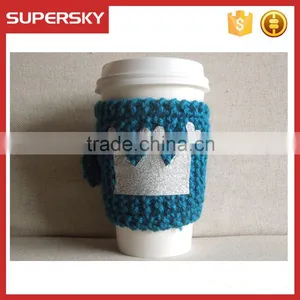 V-72 Winter Warming Porcelain Coffee Cup Mug Sweater With Pattern thumbnail-1