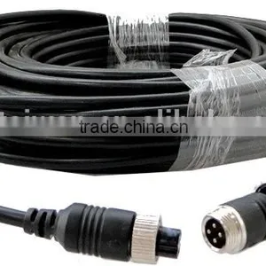CA-C15M-L4, 10M Extension Car Camera Cable With 4 Pin Locking Connector at Both Ends thumbnail-1
