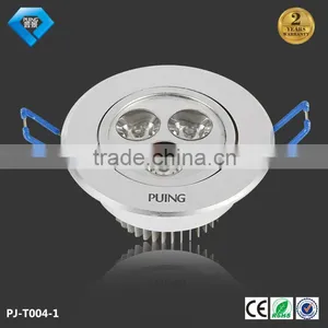 High Lumen Down Light 3 w Recessed Led Ceiling Light With CE / RoHs Approved thumbnail-1