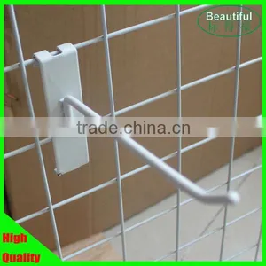 White Powder Coat Metal Hook for Grid Wall thumbnail-1