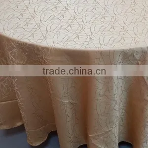 Gold Round Jacqurd Table Cloth/table Linen thumbnail-2