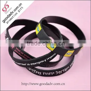 Waterproof Tag Custom Mixture Thin Silicone Bracelets With Logo thumbnail-6