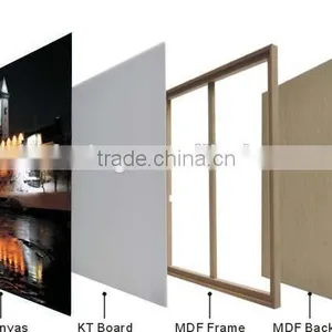 Modern City Wall Art Canvas Prints With LED Lights thumbnail-3
