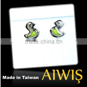 Hottest High Quality Cute Duck Deisgn Sterling Silver Earring Gifts thumbnail-2