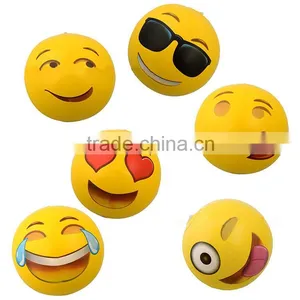 2016 Summer Hollow Emoji Inflatable Beach Balls Quality Choice thumbnail-1