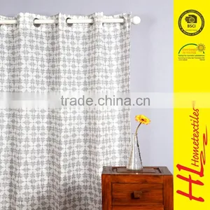 HLHT BSCI Certification Printed Curtain for Arch Windows Home Textile Quality Choice thumbnail-1