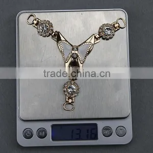 Most Popular Design Oil Drop White With Rhinestone Shoe Accessory&butterfly Shape Shoes Buckel thumbnail-2