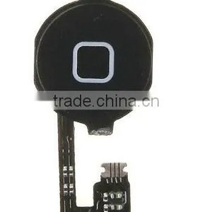 Cell Phone BLACK White Home Menu Button Flex Cable + Key Cap Assembly for Apple IPhone 4 4s thumbnail-1