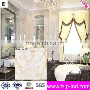 Marble Look Jade Look Crystal White Glass Floor Tiles thumbnail-1