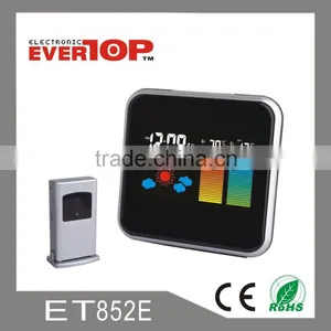 Cheap Table Digital Weather Station Clock With Colorful Display ET852E thumbnail-1
