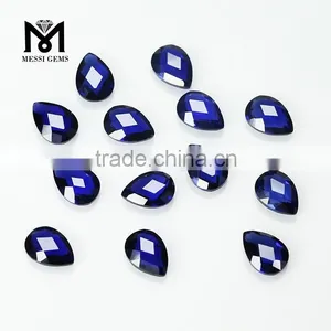 Double Briolette Faceted Pear Shape 5 x 7 mm 34# Corundum Sapphires thumbnail-3