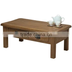 Yongyi Ranch Oak 4 Drawer Wooden Coffee Tables thumbnail-1