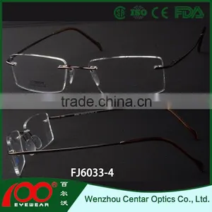 Chinese Products Wholesale Square Eyewear Frame , Titanium Optical Frame thumbnail-1