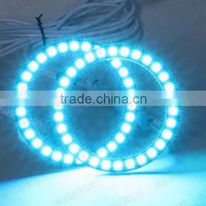 Factory Cheap Car Lamps 12V DC High Light Color Change 100mm RGB Angel Eyes With IR in Auto Lighting System thumbnail-2