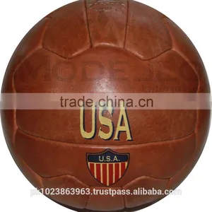Printed Retro Leather Soccer Ball (USA) thumbnail-1