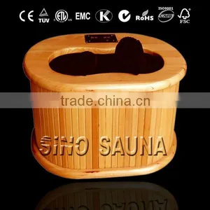 Hot Sale Mini Protabel Far Infrared Wooden Foot Sauna thumbnail-1